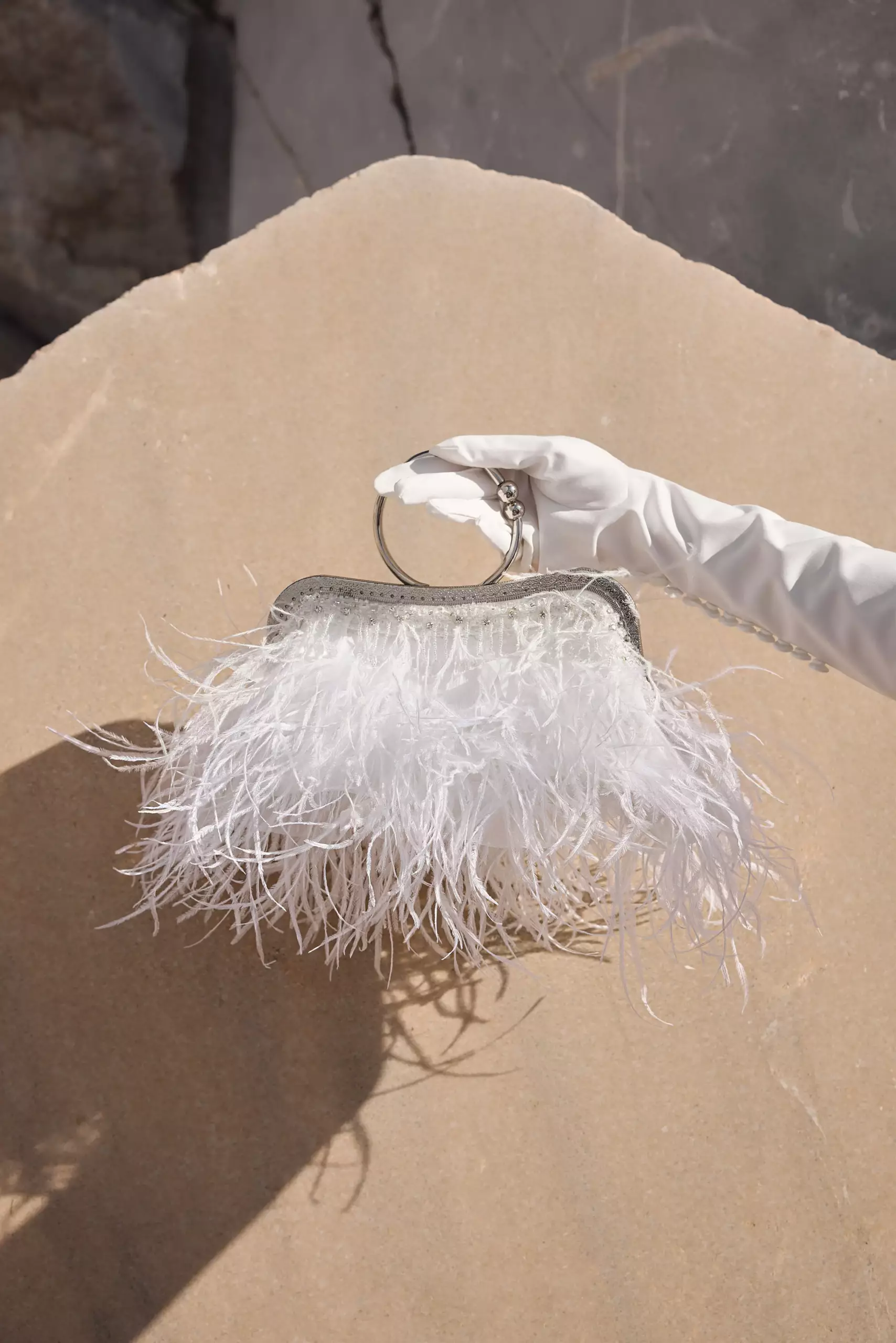 Wedding Bag Feathers